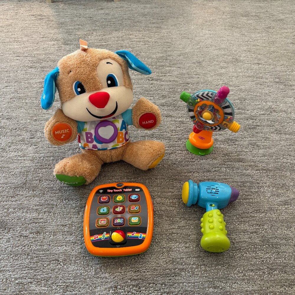Baby Toys - Toddler Toys - Set of 4 - Dog - Hammer - Fisher-Price - Vtech